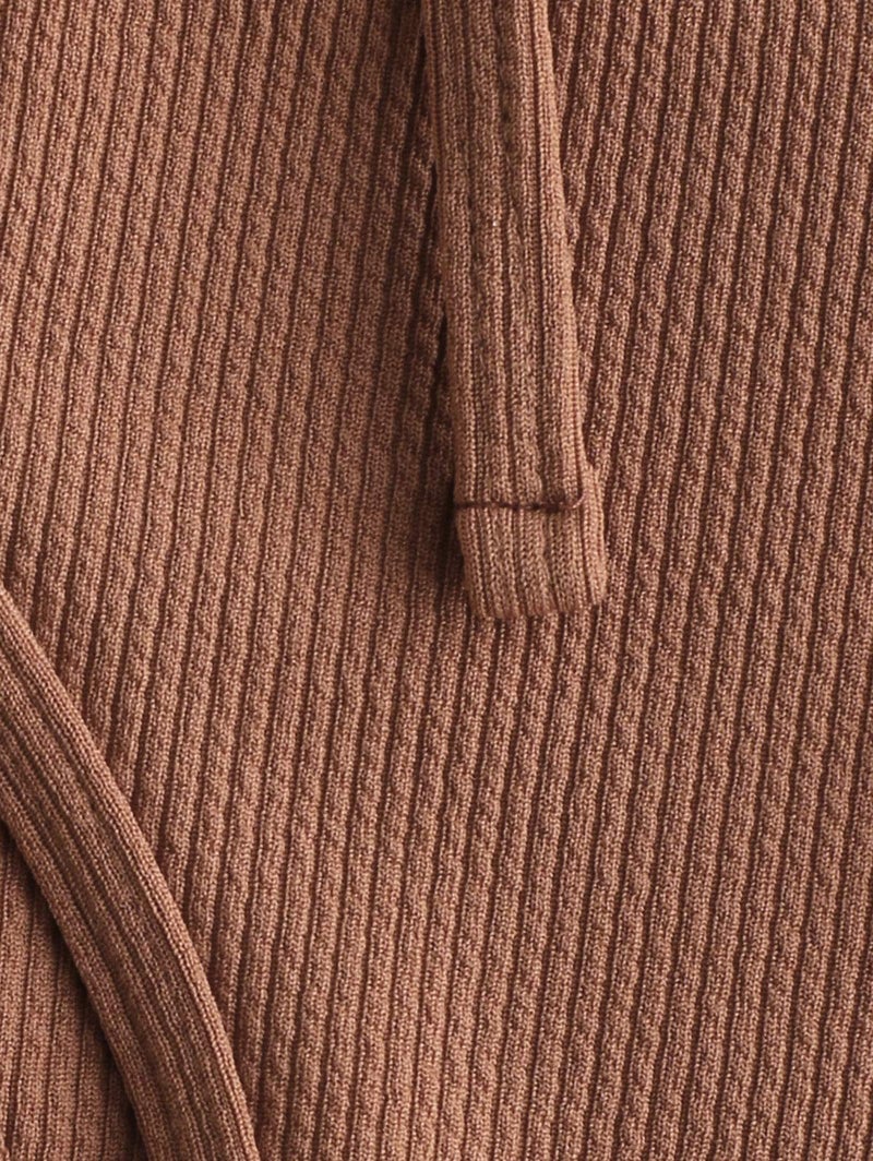 ZAFUL Women's High Cut Bikini Sets Ribbed V-Wire Cami Bikini Two Piece Swimsuit (3-Light Brown, L) - Image 5